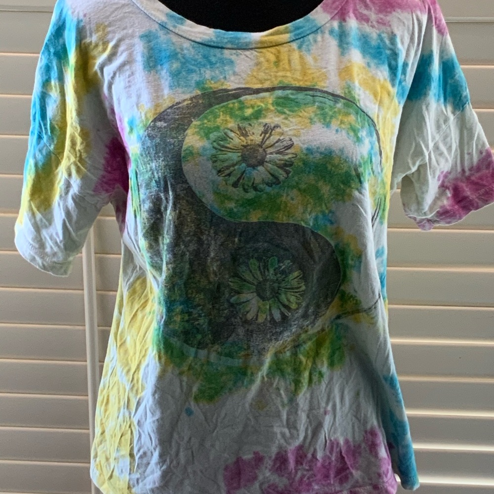 Vintage tie dye T-shirt w yin yang design